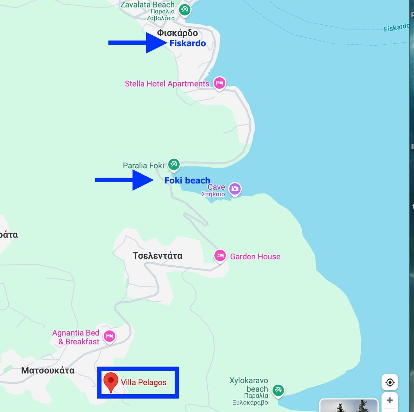 Villa Pelagos Tselendáta Zewnętrze zdjęcie